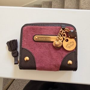 Juicy Couture Maroon and Dark Brown Wallet